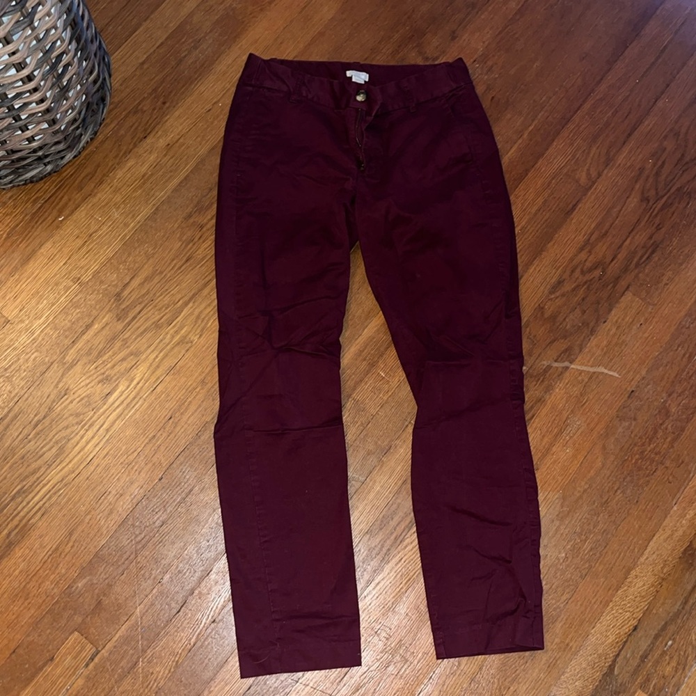 Jcrew Merlot chino pants